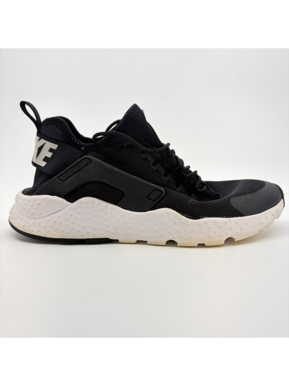 Nike Air Huarache Run Ultra Womens Size 8.5 Black White Running Shoes Sneakers